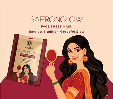 Saffronglow-Face Sheet Mask | Kottakkal Ayurveda (Pack of 1 Sheet)